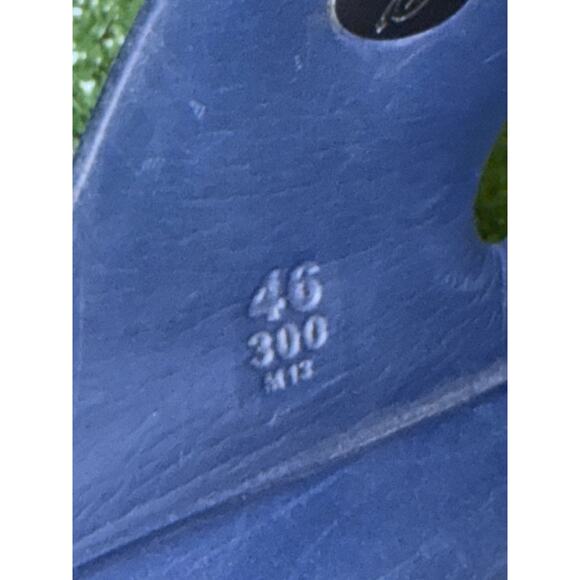 Birkenstock Sandals Eva Arizona Mens Size 13 Navy Blue Slip On Slide Shoe Strapy - Picture 10 of 10